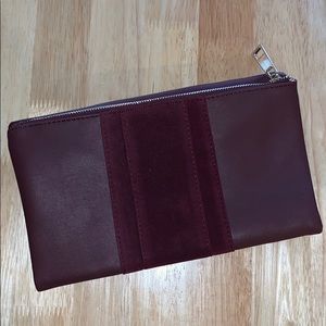 Summer & Rose Burgundy Fold Over Clutch